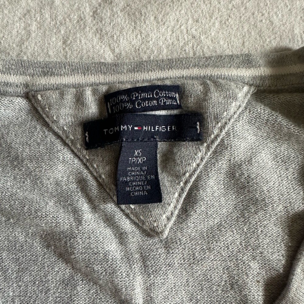 Tommy Hilfiger V-Neck Argyle Sweater - Picture 4 of 4